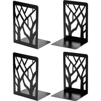 European-Style Creative Book Holder Office Study Wrought Iron Book Stand Table Metal Bookshelf Book Clip Hollow Bookend