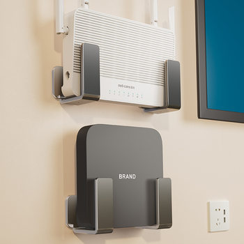 Living Room Set-Top Box Wall Rack Punch-Free Plug-In Board Storage Rack Multi-Functional Bedroom Router Wall-Mounted Storage Rack