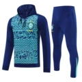 2526 brazilian teal hooded sweatshirt set