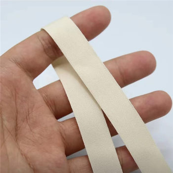 Pure Cotton Plain Webbing, Pure Cotton Cloth Tape, Cloth Edge Tape, Edge Strip, Trademark Tape, Strap, Piping Tape, Fabric