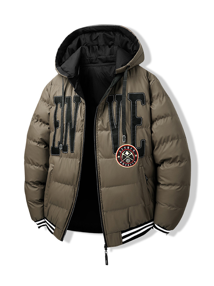 Áo Khoác Nam Chất Liệu Vải Bông Mũ Liền Thêu Họa Tiết Hoa Hàng Mùa Xuân Thu Đông