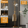 Stainless Steel Light Luxury High-End Vertical Trendy Floor-Standing Coat Rack for Bedroom and Living Room Home Use, Suitable for Hanging Bags and Clothes, Iron Rack