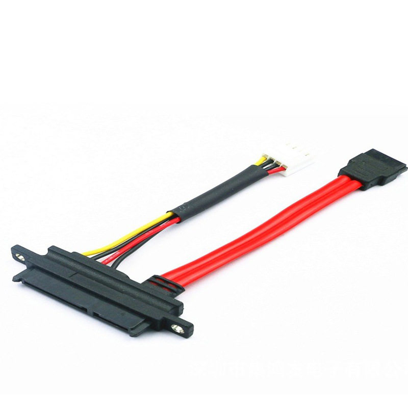 Sata Computer Power Supply Integrated Hard Disk Optical Drive Data Cable Sata7P Male to Female Extended Cable Manufacturer Customized