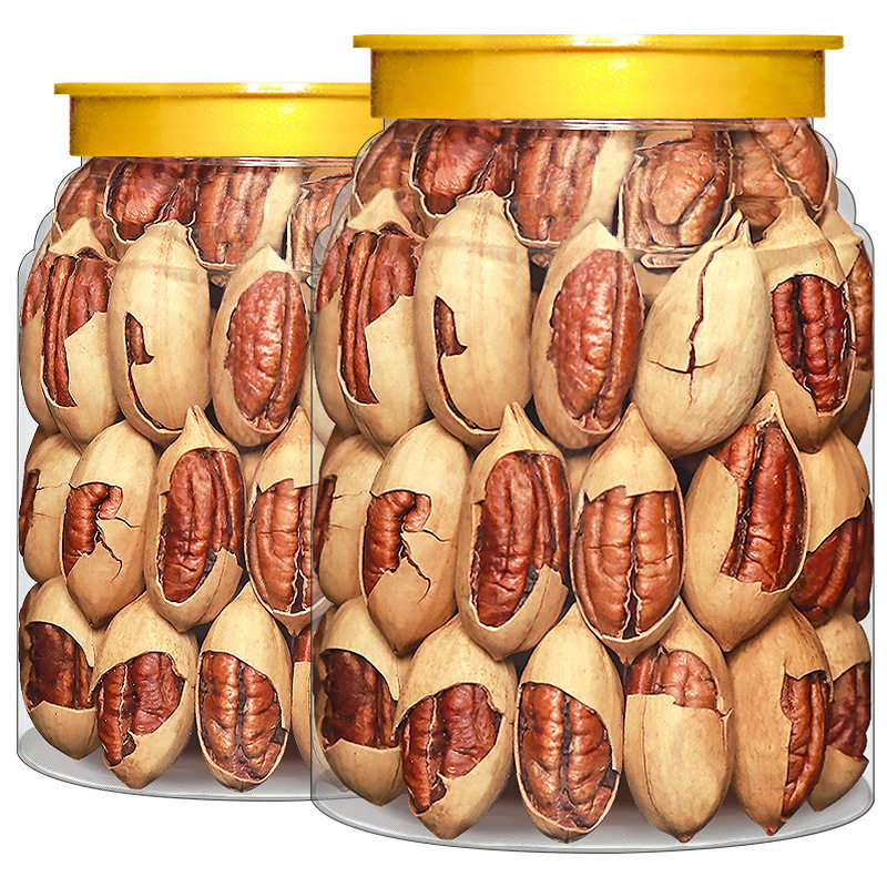 New Arrival Pecan 500g Canned Creamy Longevity Fruit American Walnut Dried Nuts Nut Snacks for Pregnant Women Wholesale