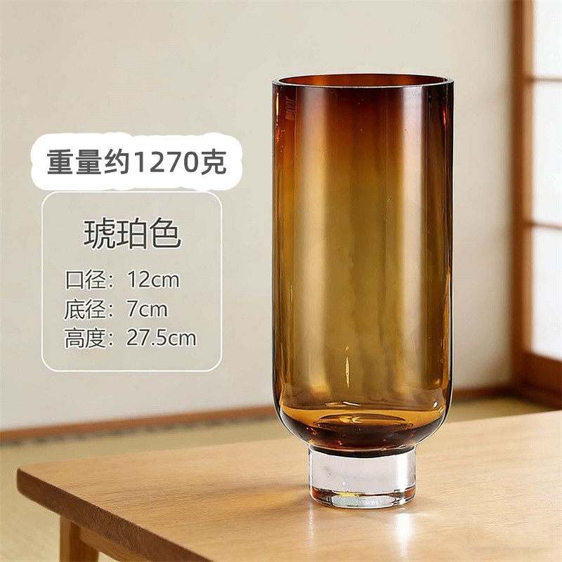 轻奢极简现代玻璃花瓶多款花器样板间售楼处软装家居饰品摆件装饰