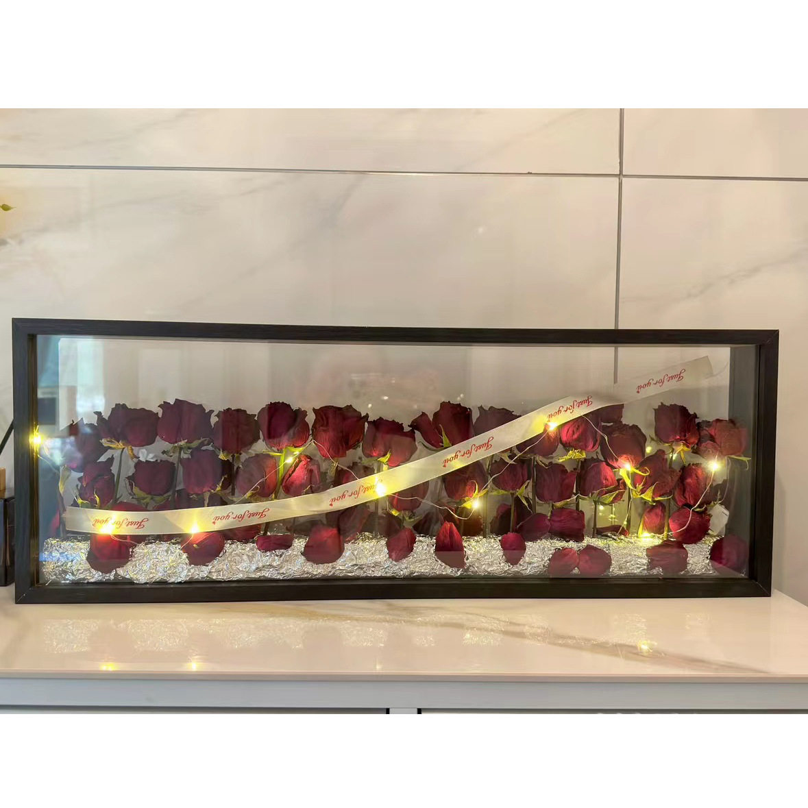 Wooden Photo Frame Specimen Frame Double-Sided Transparent Three-Dimensional Hollow Dried Flower Display Stand Creative DIY Animal and Plant Display Frame