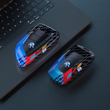 Suitable for BMW 5 series key set 530 blade X1 carbon fiber x5 1 series 3 series 320li high-end x2 car x3 shell buckle bag