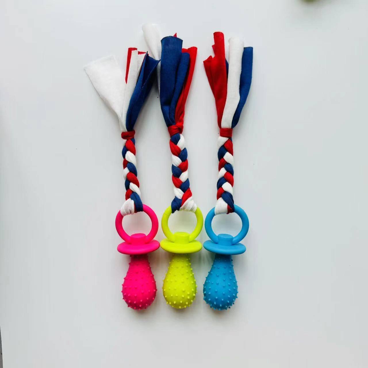 Pet Toy Manufacturer Wholesale Direct Supply Tpr Tooth Cleaning Pacifier for Cats and Dogs to Chew and Grind Teeth to Relieve Boredom, Environmentally Friendly and Odor-Free