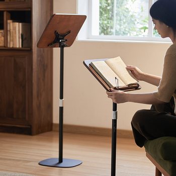 Multifunctional Floor-Standing Reading Stand, Liftable Book Stand, Retractable Children's Vertical Picture Book Writing and Book Stand, Book Bag Class