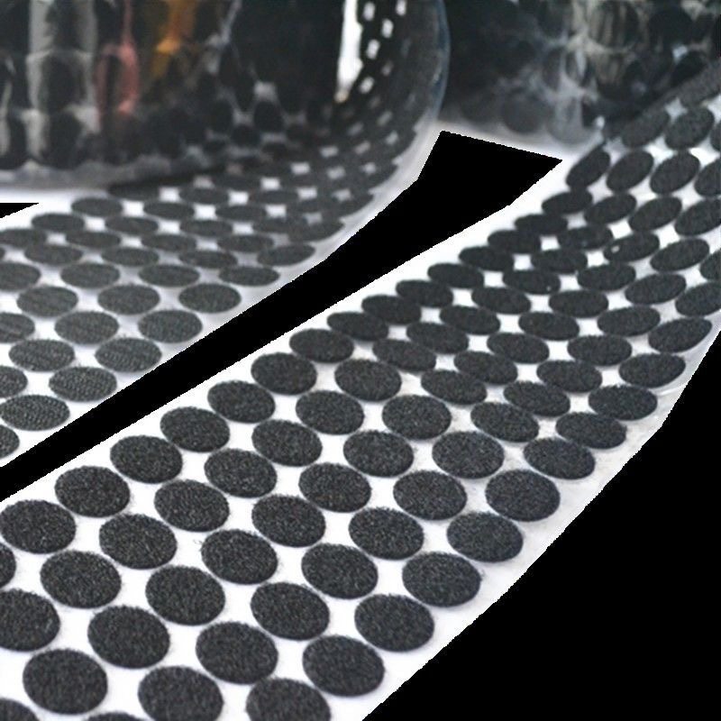 Adhesive Velcro Self-Adhesive Screen Door Curtain Hook and Loop Tape Double-Sided Nylon Hook and Loop Fastener Manufacturer Strong Fixation Self-Adhesive Type