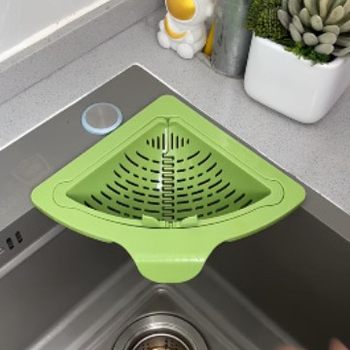 New Sink Magnetic Drain Basket Hanging Kitchen Food Residue Separation Filter Basket Fruit Washing Water Filter Basket