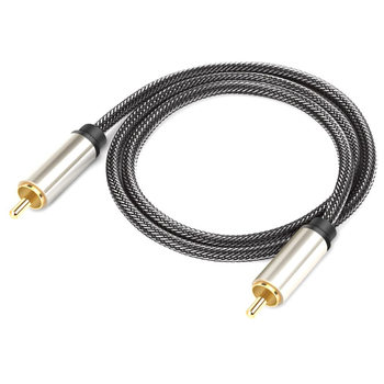 High Quality Coaxial Digital Coaxial Spdif Tv Amplifier Cable Rca Male to Male Digital Audio Cable