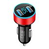 Digital display car charger super fast charging usb voltage detection Android Apple 3.1A wired car interior dual port