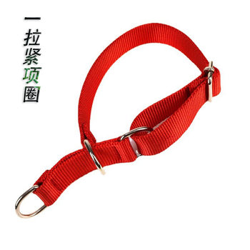 Manufacturer Wholesale Lingti Tightened Nylon Collar Three-Ring Collar Whippet Rabbit Hunting Thin Dog Collar Collar