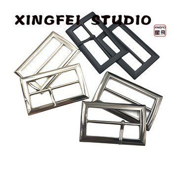 In stock zinc alloy three-gear buckle solid metal Japanese buckle coat vest buckle connecting buckle drill buckle