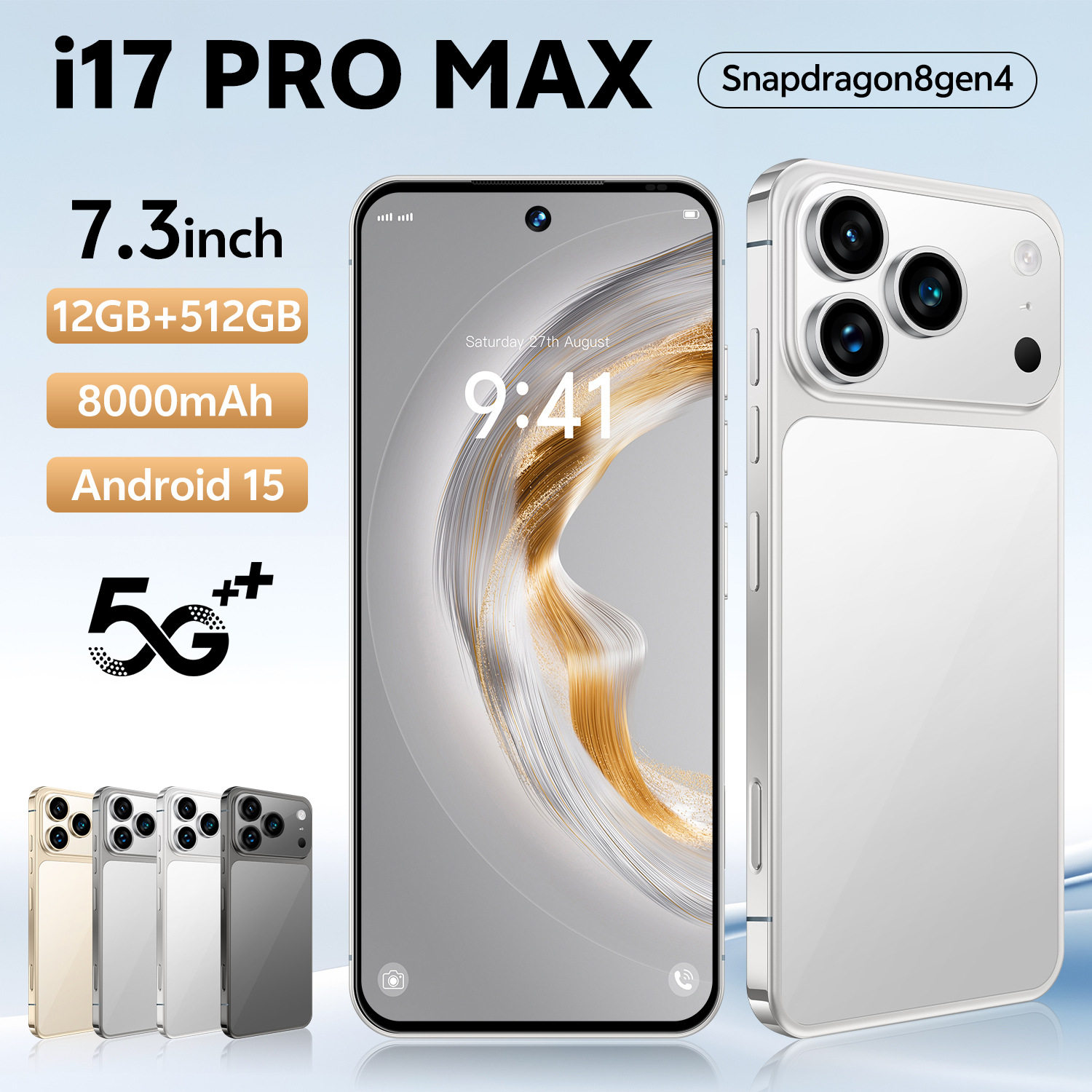 New I17Pro Max Cross-Border Mobile Phone Global Version 5g Large 