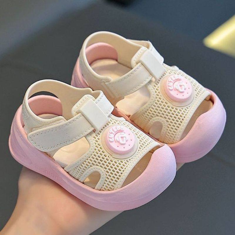 Toddler Shoes 2025 New Style Kidsren's Baby Baotou Girls' Sandals Non-Slip Summer Baby Shoes Soft Sole Breathable