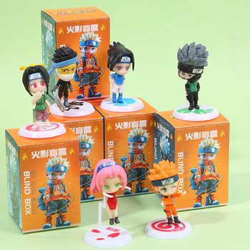 Anime Naruto Figure Sasuke Katana Kakashi Uchiha Itachi Tsunade Figure Model Blind Box