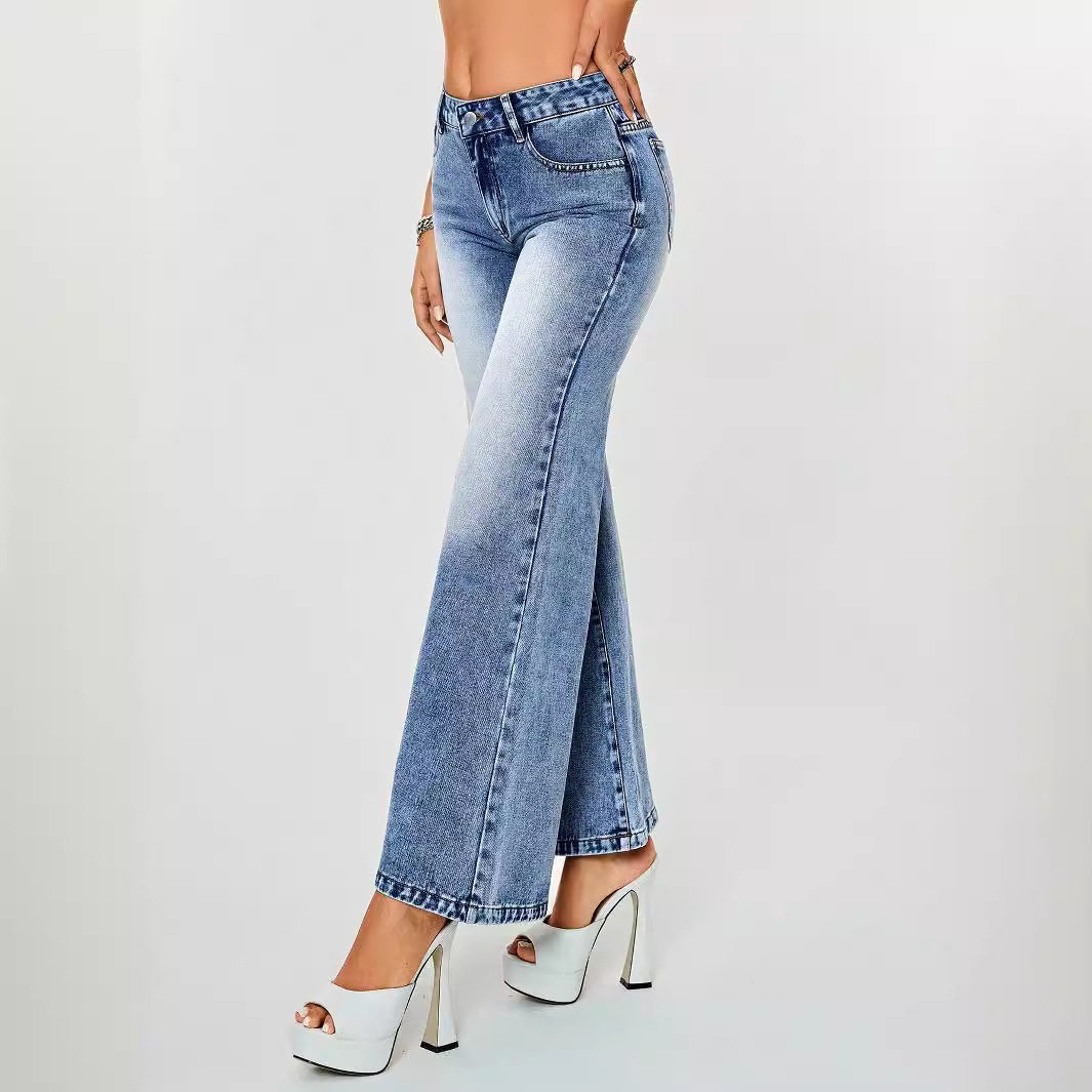 High Waisted Casual Straight Leg Wide Leg Jeans Womens Fashion Trendy Style Comfortable Fit Wholesale Available