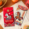 2026 Year of the Horse New Personalized Creative Three-Dimensional Embroidery Red Envelope Bag New Year Red Packet Cartoon Cute Spring Festival Neutral
