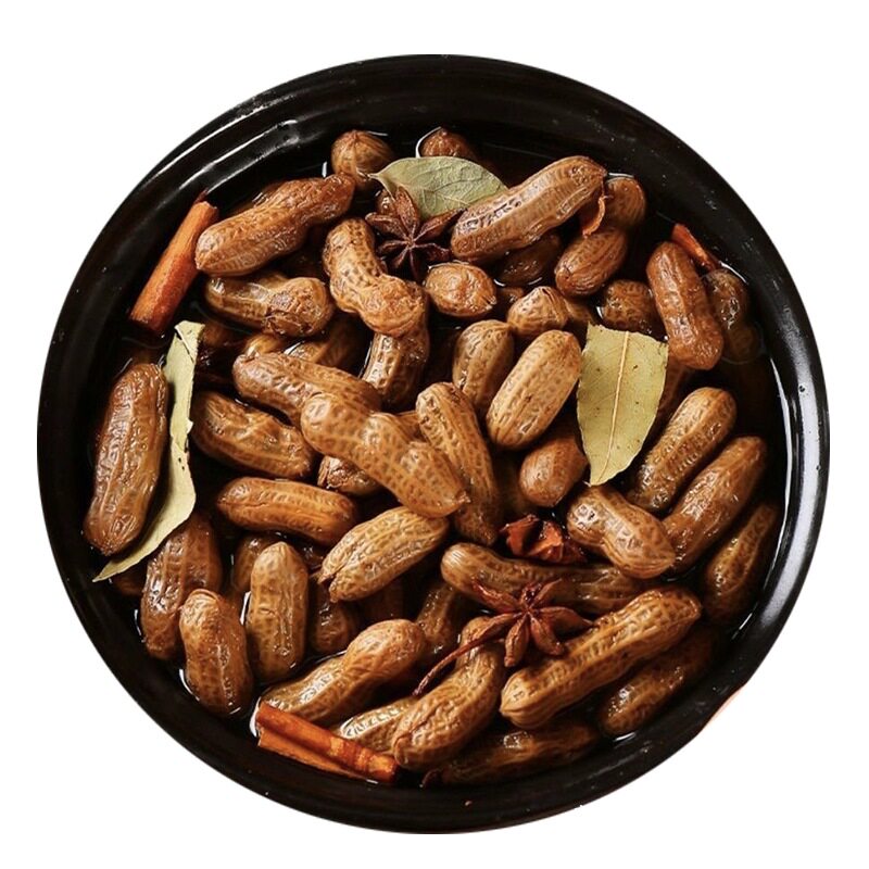 Five-Flavor 500g Bag Fresh Shelled Braised Peanuts Five-Flavor Boiled Vacuum Small Bag Braised Snacks Braised Packaging