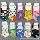 Весенне-летние женские носки-лодочки happysocks с глубоким вырезом и неглубокой горловиной, многоцветные трендовые короткие носки-лодочки из натуральной кожи оптом mini 3