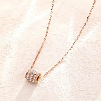 Titanium Steel Non-Fading Necklace for Women, High-End Light Luxury Internet Celebrity Ins Minimalist Style Small Waist Collarbone Chain, Simple and Versatile