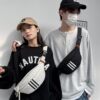 Ins Casual Chest Bag Men's Crossbody Bag Girls Sports Versatile Shoulder Small Backpack Lightweight Mobile Phone Waist Bag Portable