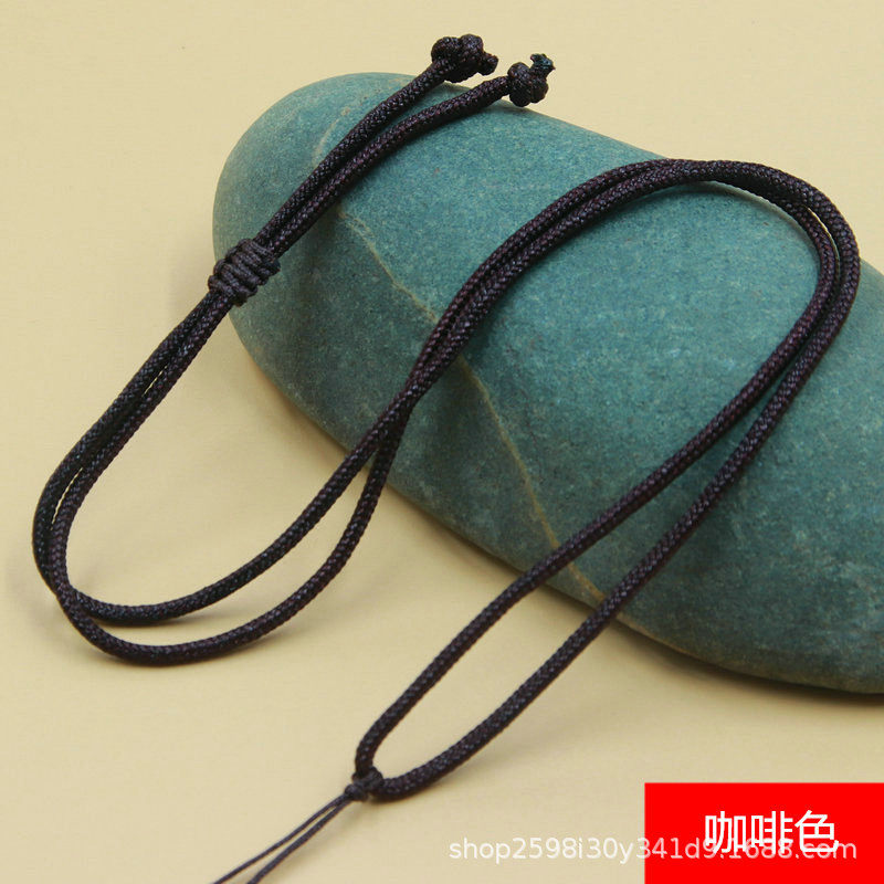 Pendant Rope Flat Knot Braided Adjustable Simple Necklace Lanyard Jade Pendant Agate Jade Pendant for Men and Women