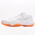 AJ11 Low Top - White Orange