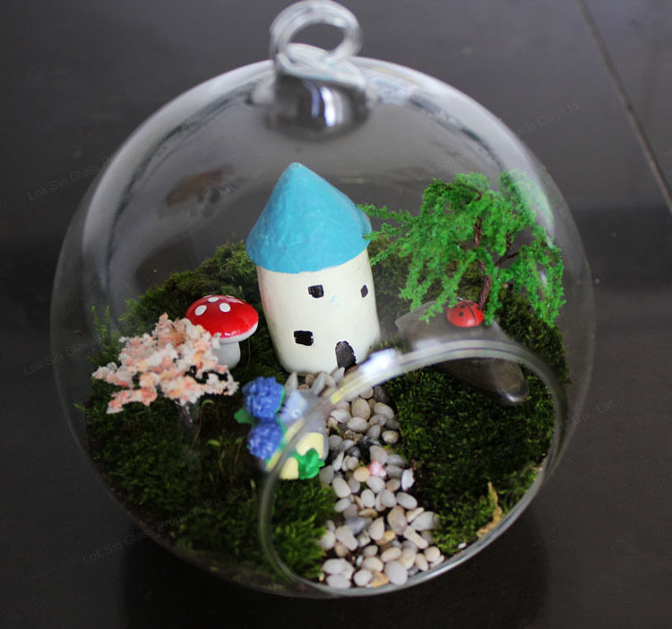 厂家批发悬挂玻璃花瓶  多肉植物吊瓶 微景观生态瓶 婚庆装饰用品