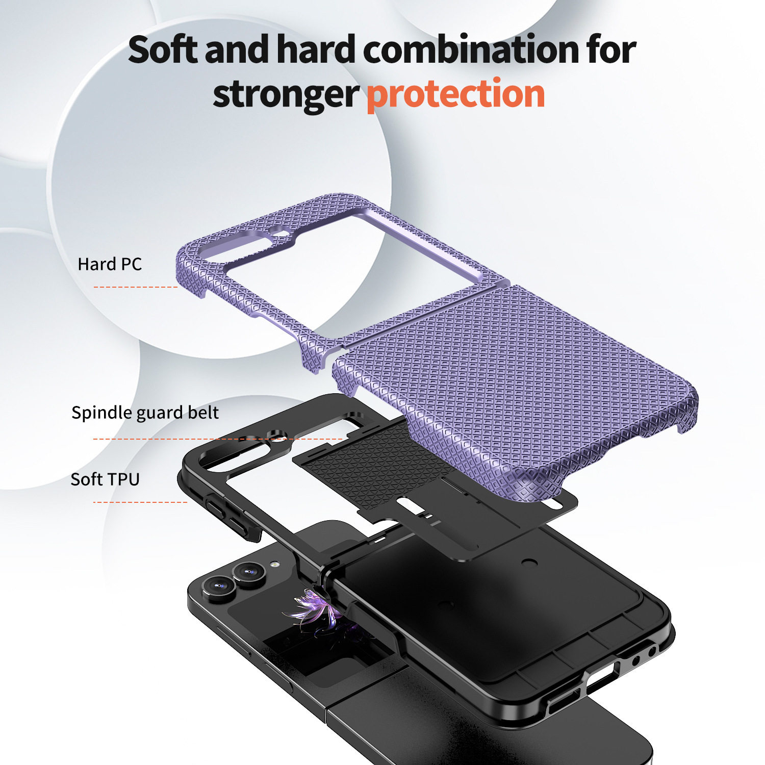 Amazon Suitable Samsung Fold 7 Phone Case Diamond Pattern Zflip6 Anti-Drop Protective Cover Integrated Hinge Anti-Slip