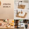Cross-Border Wooden Paper Towel Holder Restaurant Tabletop Square Towel Paper Towel Holder Desktop Paper Storage Shelf Paper Towel Organizer