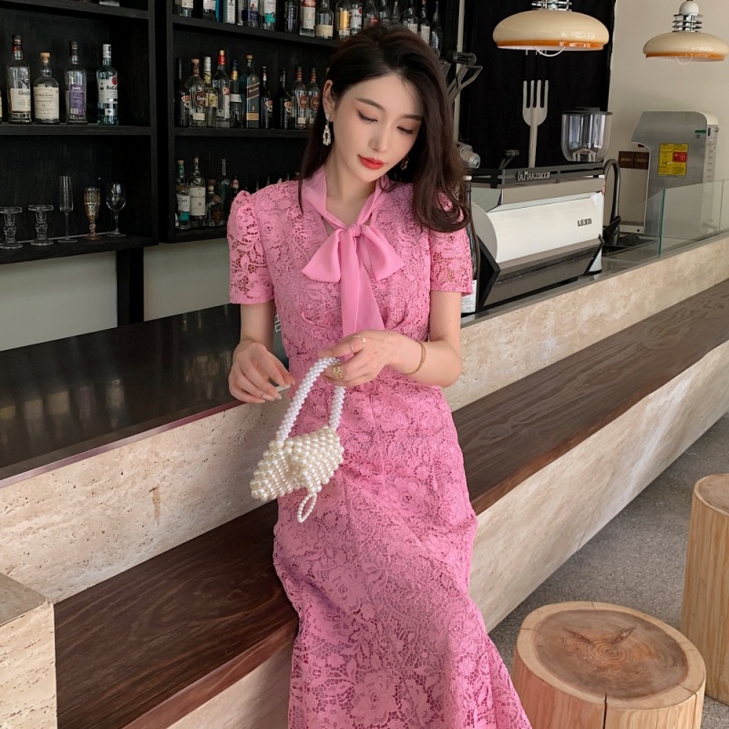(Mới) Mã A9245 Giá 2500K: Váy Đầm Liền Thân Dáng Dài Nữ Hatdan Ngắn Tay Hàng Mùa Hè Thời Trang Nữ Chất Liệu Ren G05 Sản Phẩm Mới, (Miễn Phí Vận Chuyển Toàn Quốc).