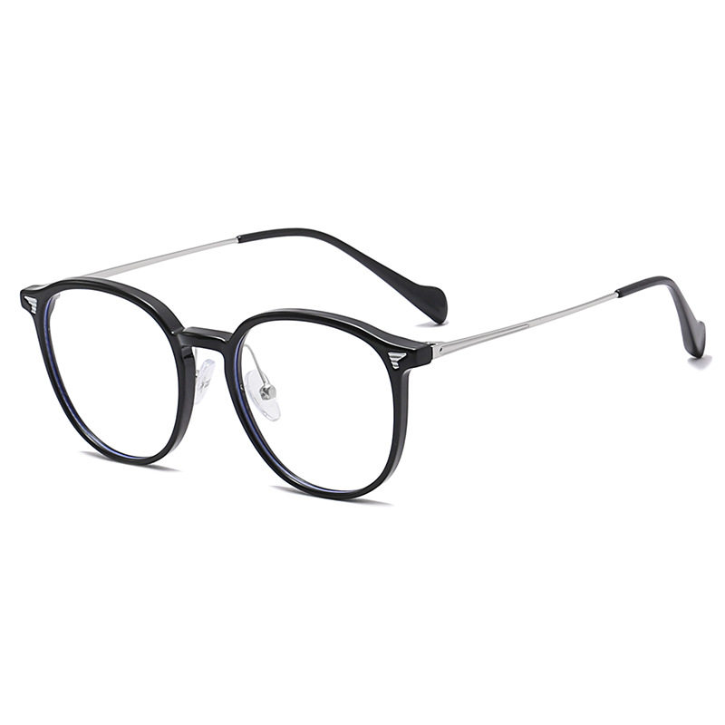 New men's high sense anti-blue light glasses simple tr metal glasses frame women factory wholesale fashion glasses frame