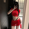 Sexy Lingerie Slim-Fit Short T-Shirt Sexy Hot Girl Set Women's Bodycon Skirt Two-Piece Set Wholesale