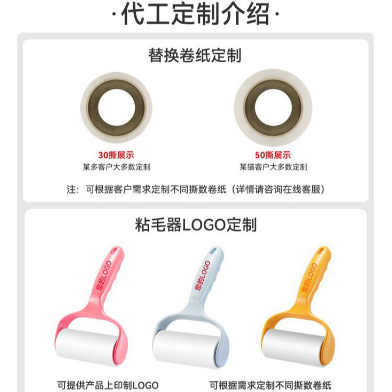 Lint Roller with Tearable Paper for Removing Dust and Hair, Household Lint Brush for Clothes, Lint Remover for Clothing