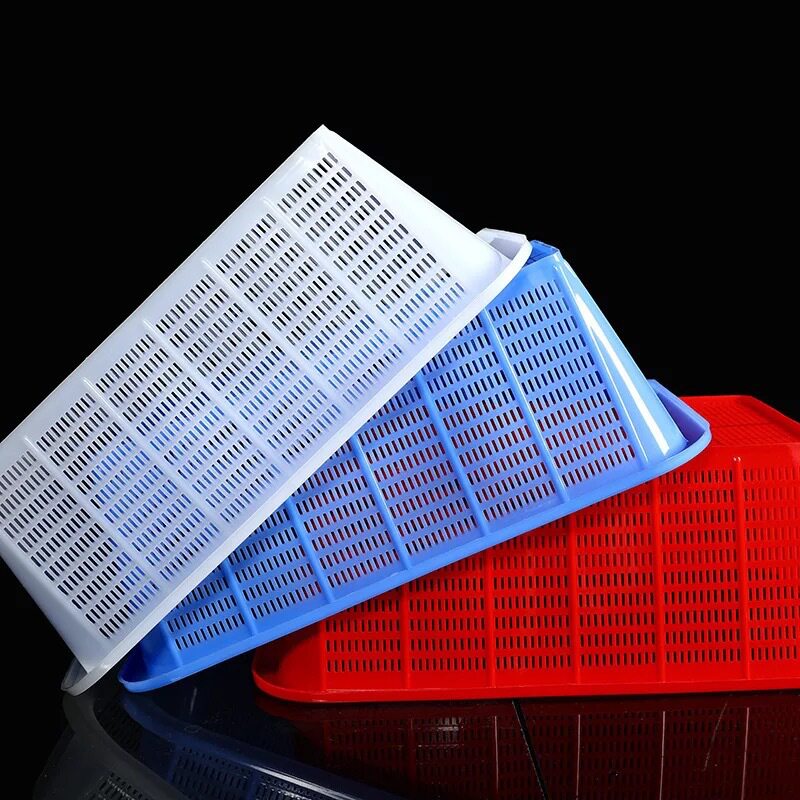 Fine Mesh Plastic Vegetable Basket, Rectangular Mesh Basket, Thickened Storage Basket, Large Small Hole Mesh Frame, Brand New Material