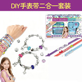 Трансграничные игрушки для девочек DIY из бисера Pandora jewelry подарок детям ручной работы DIY браслет с буквами ремешок