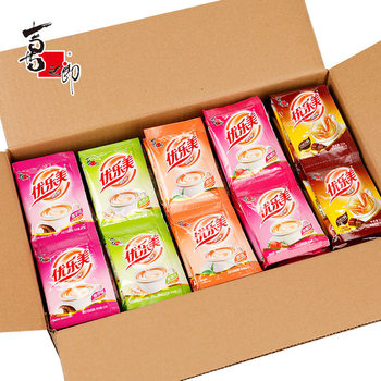 Hot Drink Milk Tea Drink Youle Delicious Powder Drink Strawberry Flavored Drink Bagged Milk Tea Powder Instant Coffee