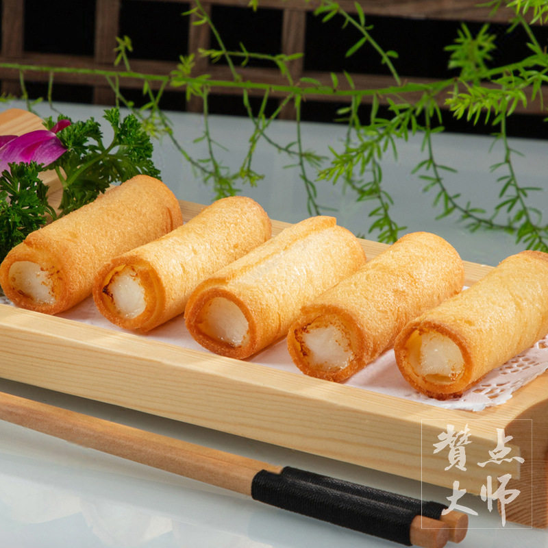 Crispy Milk Rolls, Fried Fresh Milk Double-Skin Milk, Shunde Specialty Cantonese Morning Tea Snacks, Wholesale Fried Semi-Finished Snacks