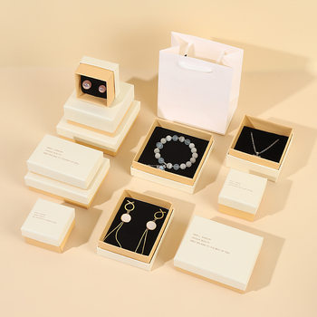 Tiandi cover jewelry box cross-border advanced simple necklace box earrings box fashion matching handbag packaging box wholesale