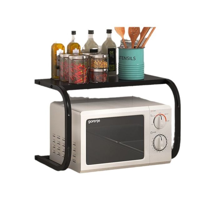 Microwave oven storage rack kitchen countertop multi-function oven simple bracket desktop double-layer seasoning storage rack
