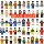 Сборка пазлов из мелких частиц совместима со строительными блоками Lego, минифигурами серии urban для мальчиков и детскими игрушками, которые продаются оптом mini 4
