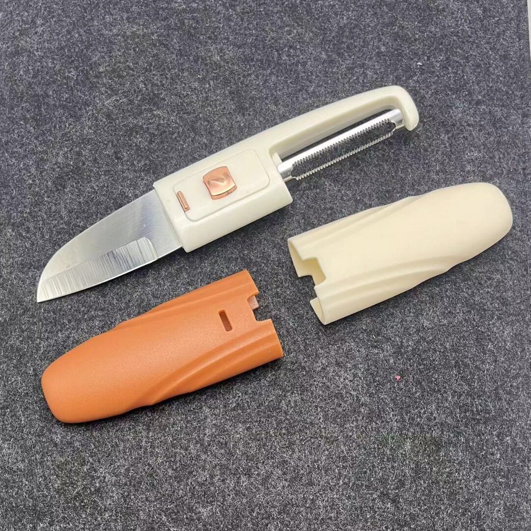 Stainless steel peeler multi-functional two-in-one fruit knife peeler kitchen household outer belt melon Planer combination