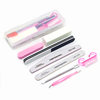 Gray nail file half-moon trimming and polishing strip double-sided trimming strip nail art auxiliary tool suit in stock