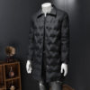 2025 Winter New Men's White Duck down Jacket Long Fashion Youth Casual down Warm Jacket Men