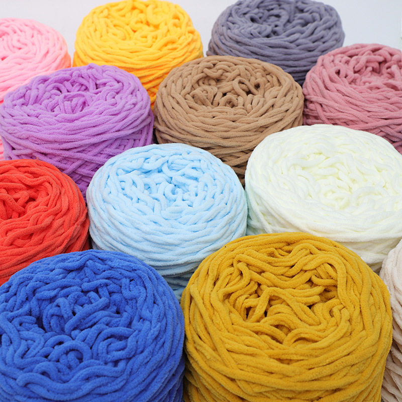 0.19kg Ice Strip Yarn for Hand Knitting Crochet Scarf Yarn Hat Coat Handmade DIY Material Kit 3 Two 8 Thick Yarn Knitting