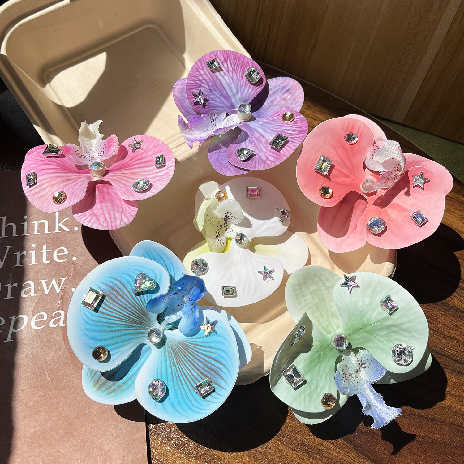 early spring new style simulated butterfly orchid sparkling...