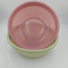 Vegetable washing basket plastic rice washing basket round hole plastic fruit and vegetable small size basket draining basket rice washing sieve plus fruit basket